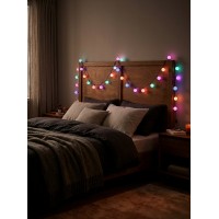 Instalație Luminosă LED cu Globulete Mate – 100 LED-uri, 10 Metri, Multicolor, conectare 220V