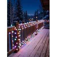 Instalație Luminosă LED cu Globulete Mate – 100 LED-uri, 10 Metri, Multicolor, conectare 220V