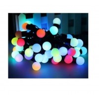 Instalație Luminosă LED cu Globulete Mate – 100 LED-uri, 10 Metri, Multicolor, conectare 220V