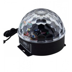 Glob disco cu functie USB - pentru redare MP3 si boxe incorporat