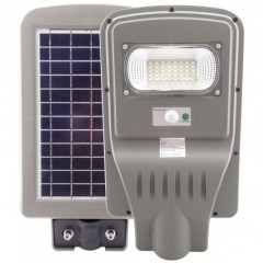Lampa stradala pentru exterior cu incarcare solara si senzor de miscare 30 watti