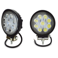 Set 4 proiectoare LED BAR, OFF ROAD, rotund, 9 LED, 27 W, 11 cm