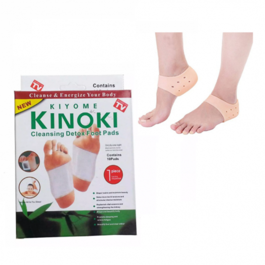 Set 50 Kinoki + Pernute de silicon pentru calcaie
