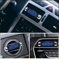 Accesoriu auto cu ceas & termometru afișaj LCD