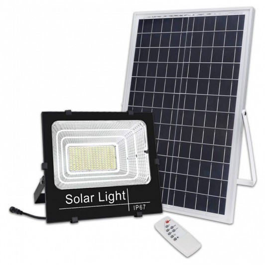 Proiector 100W , Panou Solar si telecomanda cu functii multiple