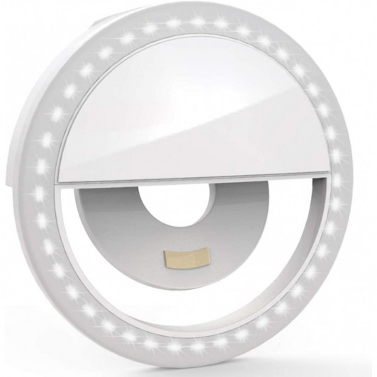 Selfie Ring Light, Lampa lumina portabila cu inel LED, selfie smartphone