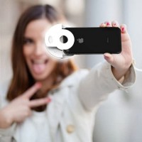 Selfie Ring Light, Lampa lumina portabila cu inel LED, selfie smartphone