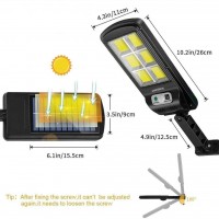 Mini proiector LED COB cu panou solar, senzor de miscare si telecomanda