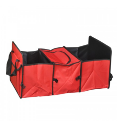 Organizator portbagaj cu compartiment termoizolant, pliabil, tip geanta