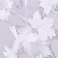 Copac decorativ, alb, iluminat 128 led, 170 cm