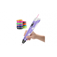 Creion pentru desenat in spatiu 3d, cu afisaj si filamente multicolore