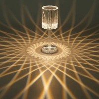 Lampa decorativa de masa cu led stil cristal