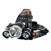 Set pescar - scaun pliabil cu suport pahar + lanterna de cap, 3 x led cree xm