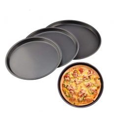 Set 3 tavi rotunde din teflon pentru pizza