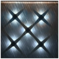 Set 4 lampi solare de perete cu lumina in 4 directii