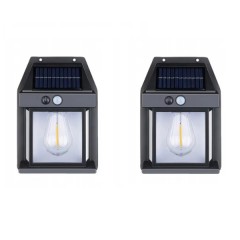 Set 2 x lampa led cu incarcare solara si senzor de lumina BK-888