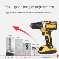 Trusa bormasina 36V cu 2 acumulatori si incarcator + 37 Accesorii