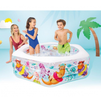 Piscina pentru copii, model marin, 3 camere aer, baza gonflabila 191x178x61 cm