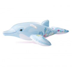 Saltea gonflabila ride-on, model delfin, 175 x 66 cm