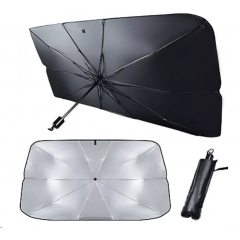 Parasolar tip umbrela pentru autoturisme, dimensiuni 130 cm x 70 cm