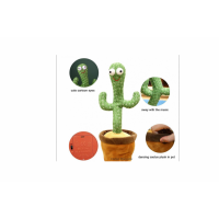 Cadoul ideal pentru cei mici: Set 2 jucarii interactive - Elefantul Peek-a-boo si Cactusul Dansator