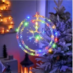 Ornament luminos model fulg, dimensiuni 40 cm x 40 cm, multicolor, 220V