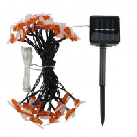 Instalatie solara cu 50 albinute LED, multicolor