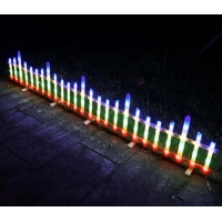 Gardulet decorativ de Craciun, dimensiune 3 m, cu 160 LED, multicolor, interconectabil Gardulet decorativ de Craciun, dimensiune 3 m, cu 160 LED, multicolor, interconectabil