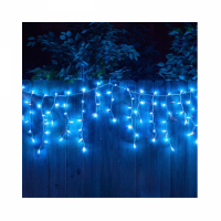 Instalatii franjuri 24 m: Set 2 x instalatie led Craciun 12m, 300 LED, cu franjuri, diverse culori