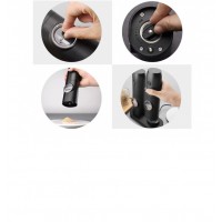 Set 2 rasnite electrice sare si piper, incarcare USB, perie, Indicator LED, Grosime reglabila