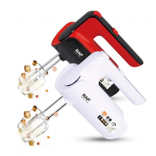 Mixer de mana RAF, 800W, 5 viteze, 22000rpm