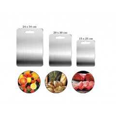 Set 3 tocatoare din otel inoxidabil 15x24, 20x30, 24x34 cm