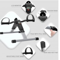 Mini bicicleta de antrenament pentru maini si picioare, inaltime reglabila, afisaj LCD Mini bicicleta de antrenament pentru maini si picioare, inaltime reglabila, afisaj LCD