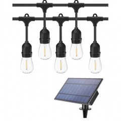 Ghirlandă solară 30M cu 30 Becuri LED lumină caldă