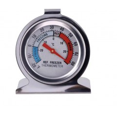 Termometru metalic pentru frigider, congelator sau camere frigorifice Termometru metalic pentru frigider, congelator sau camere frigorifice