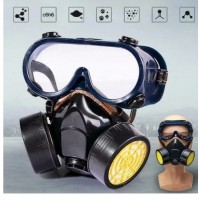 Masca de protectie, anti praf si vapori, anti-poluare, cu 2 filtre de carbon activ