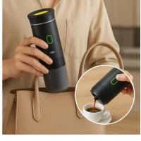 Espressor Portabil 3 in 1 Capsule si Cafea Macinata, USB Reincarcabil, 60ml