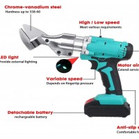 Foarfeca electrica de taiat tabla cu 2 acumulatori Foarfeca electrica de taiat tabla cu 2 acumulatori