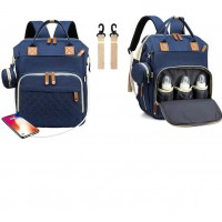 Geanta/rucsac,cu port USB si 14 compartimente, textil, 40 x 30 x 14 cm, multicolor