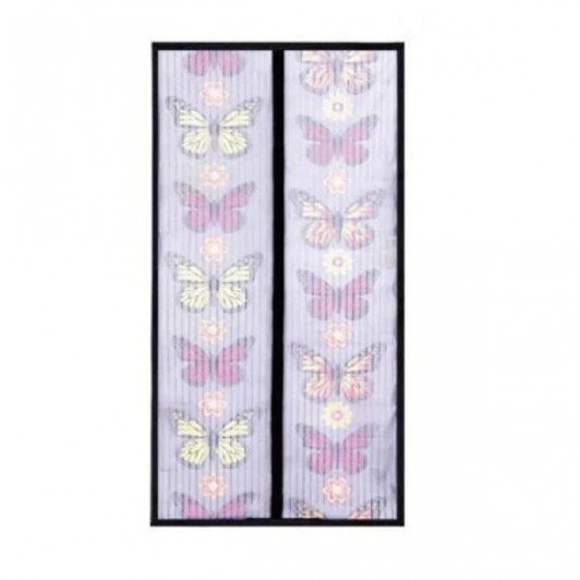 Set 2x Perdea magnetica anti insecte 210 x 100 cm - model fluturi