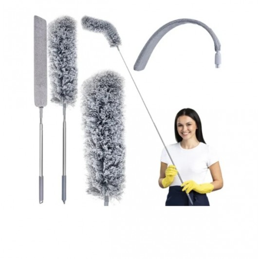 Set Pamatuf microfibra telescopic + mop spatii inguste