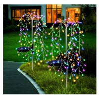 Set 2 lampi solare decorative tip salcie 120 LED-uri, lumina Calda Rece Multicolor