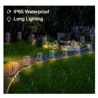 Set 2 lampi solare decorative tip salcie 120 LED-uri, lumina Calda Rece Multicolor