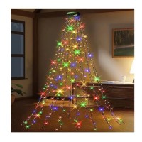 Instalație luminoasă LED pentru brad – Tip perdea/cascadă, 2m, 400 LED-uri, 16 coloane Instalație luminoasă LED pentru brad – Tip perdea/cascadă, 2m, 400 LED-uri, 16 coloane