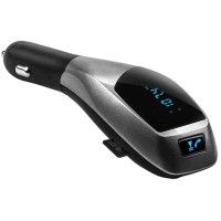 Modulator FM Bluetooth pentru Masina Wireless Car Kit X7, Incarcator USB, MP3, microSD, Handsfree, T