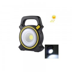 Set 2 bucati: Lanterna  2 in 1 COB Camping LED 10W, Incarcare Solara, USB Power Bank, Negru