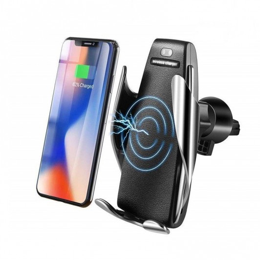 Incarcator auto FAST CHARGE wireless cu sistem de prindere cu senzor