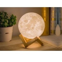 Lampa de veghe pentru copii 3D, 8cm, cu suport lemn