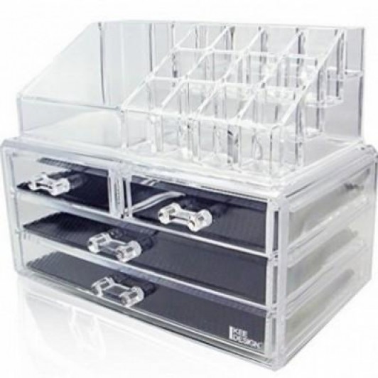 Organizator pentru cosmetice, cu sertare, incapator