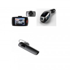 Pachet auto: Camera auto + Modulator FM + Casca Bluetooth